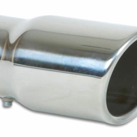 Vibrant 3in Round SS Bolt-On Exhaust Tip (Single Wall Angle Cut Rolled Edge) - SMINKpower Performance Parts VIB1503 Vibrant