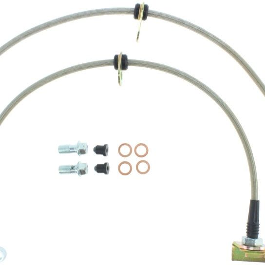 StopTech 11-15 Honda CR-Z / 09-14 Honda Fit Stainless Steel Front Brake Lines-Brake Line Kits-Stoptech-STO950.40018-SMINKpower Performance Parts