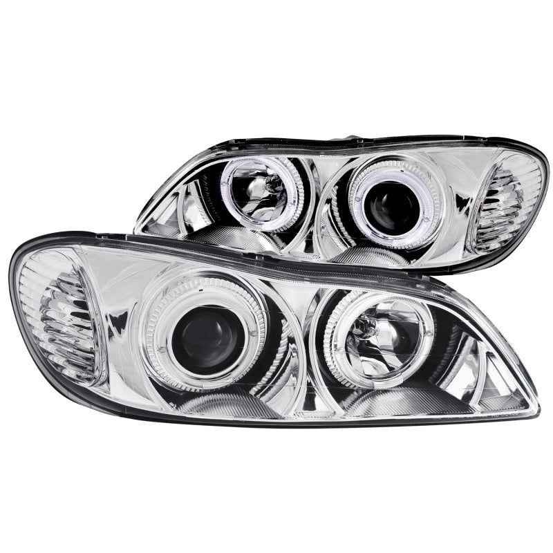 ANZO 2000-2004 Infiniti I30 Projector Headlights w/ Halo Chrome-Headlights-ANZO-ANZ121078-SMINKpower Performance Parts