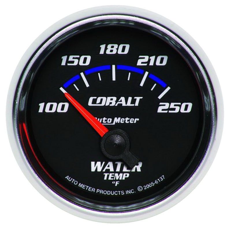 Autometer Cobalt 52.4mm 100-250 deg. F Short Sweep Electronic Water Temperature Gauge-Gauges-AutoMeter-ATM6137-SMINKpower Performance Parts