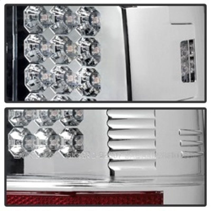 Spyder Ford Super Duty 08-15 LED Tail Lights Chrome ALT-YD-FS07-LED-C-Tail Lights-SPYDER-SPY5003904-SMINKpower Performance Parts