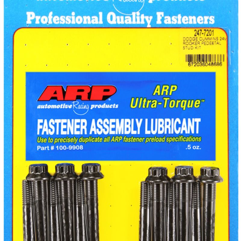 ARP Dodge Cummins 24V Rocker Pedestal Rocker Stud Kit - SMINKpower Performance Parts ARP247-7201 ARP