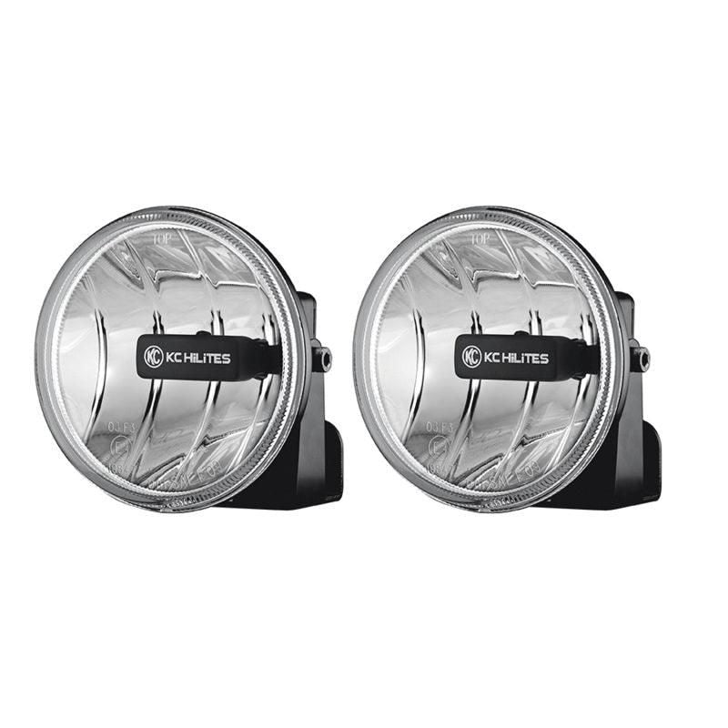 KC HiLiTES 4in. Gravity G4 LED Light 10w SAE/ECE Clear Fog Beam (Pair Pack System) - SMINKpower Performance Parts KCL493 KC HiLiTES
