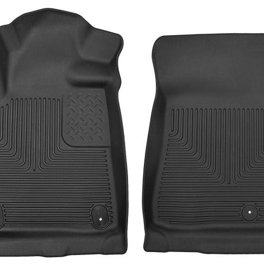 Husky Liners 07-11 Toyota Tundra Pickup(Crew / Ext / Std Cab) X-Act Contour Black Front Floor Liners-Floor Mats - Rubber-Husky Liners-HSL53731-SMINKpower Performance Parts