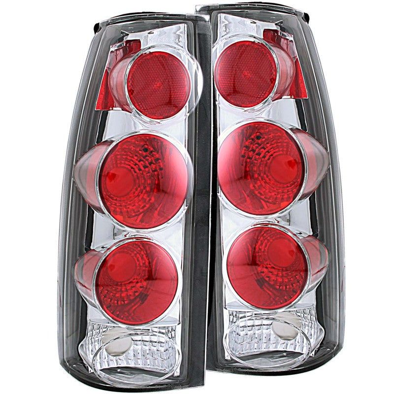 ANZO 1999-2000 Cadillac Escalade Taillights Chrome 3D Style - SMINKpower Performance Parts ANZ211017 ANZO