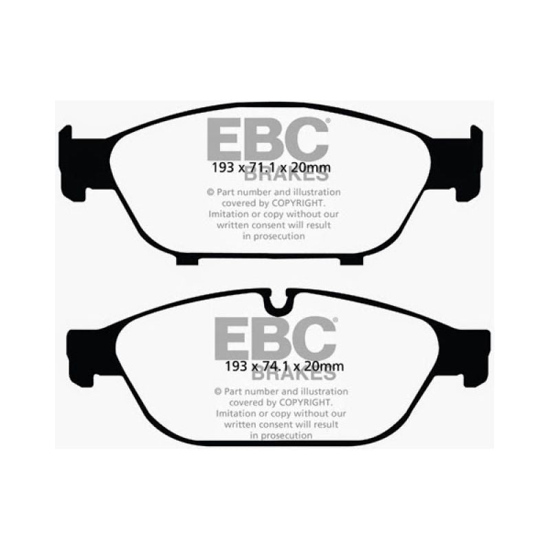 EBC 12+ Audi A6 Quattro 3.0 Supercharged Redstuff Front Brake Pads-Brake Pads - Performance-EBC-EBCDP32086C-SMINKpower Performance Parts