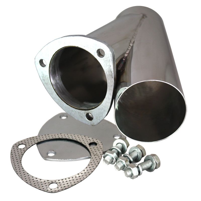 QTP 3.5in Weld-On QTEC Exhaust Cutout Y-Pipe-Y Pipes-QTP-QTP10350-SMINKpower Performance Parts