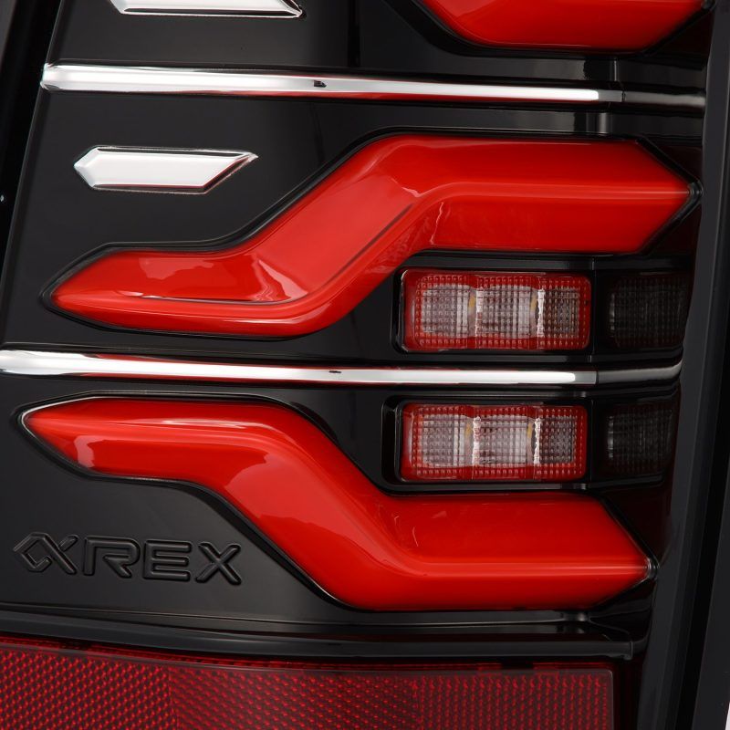 AlphaRex 05-15 Toyota Tacoma LUXX LED Taillights Blk/Red w/Activ Light/Seq Signal - SMINKpower Performance Parts ARX680070 AlphaRex