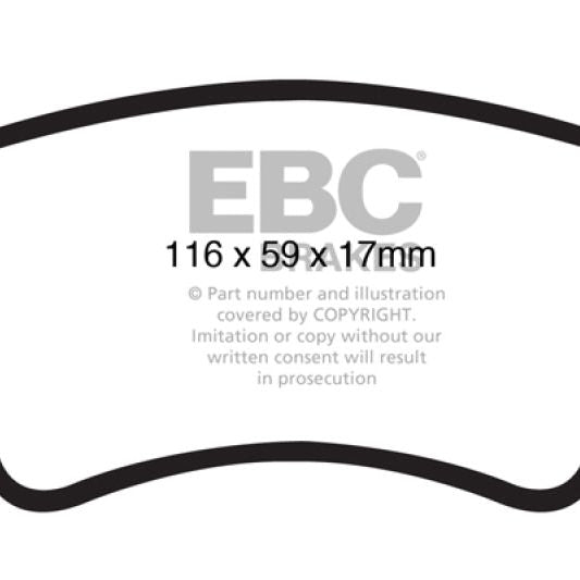 EBC 09-11 Audi A4 2.0 Turbo Redstuff Rear Brake Pads-Brake Pads - Performance-EBC-EBCDP31988C-SMINKpower Performance Parts