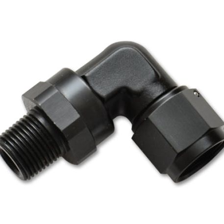 Vibrant -10AN to 3/8in NPT Female Swivel 90 Degree Adapter Fitting-Fittings-Vibrant-VIB11389-SMINKpower Performance Parts