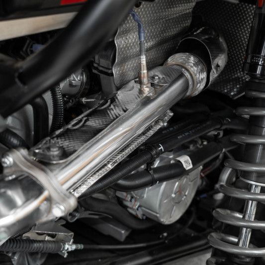 MBRP 16-21 Polaris RZR XP Turbo / 18-21 RZR XP S / 22 RZR R 2.5in Direct Bolt-On Front Pipe - SMINKpower Performance Parts MBRPAT-9524RP MBRP