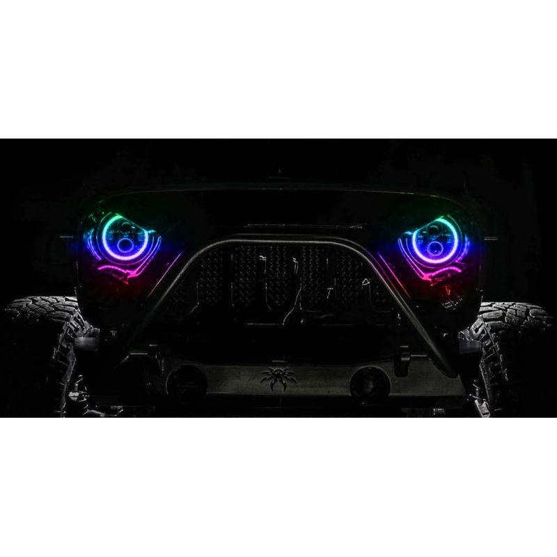Oracle 7in High Powered LED Headlights - Black Bezel - ColorSHIFT - BC1 - oracle-7in-high-powered-led-headlights-black-bezel-colorshift-bc1