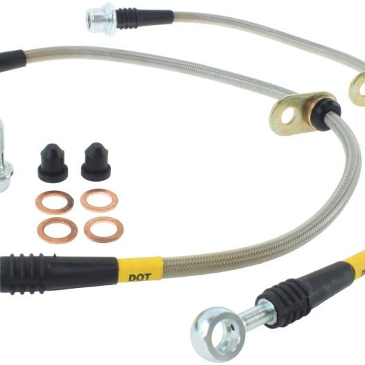 StopTech 08-10 Toyota Land Cruiser Front Stainless Steel Brake Line Kit-Brake Line Kits-Stoptech-STO950.44025-SMINKpower Performance Parts