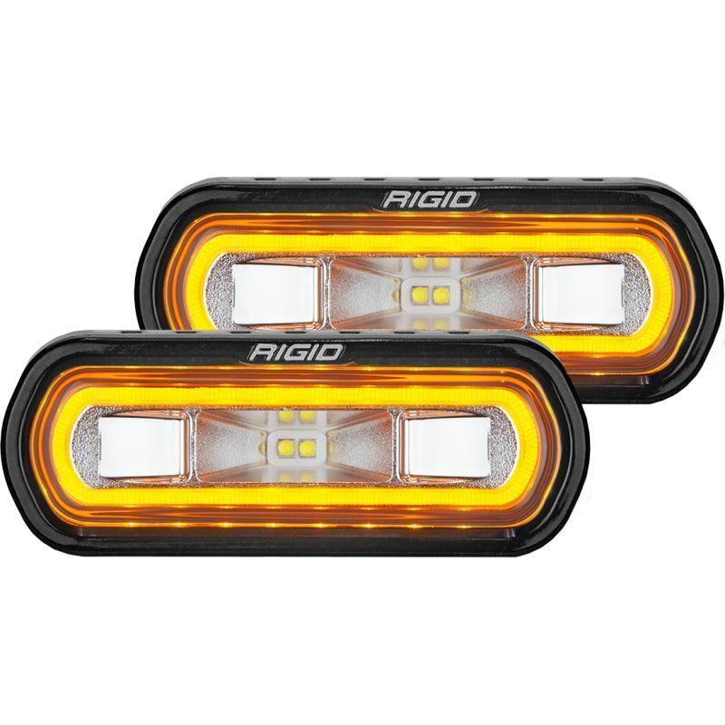 Rigid Industries SR-L Series Surface Mount LED Spreader Pair w/ Amber Halo - Universal - SMINKpower Performance Parts RIG53123 Rigid Industries