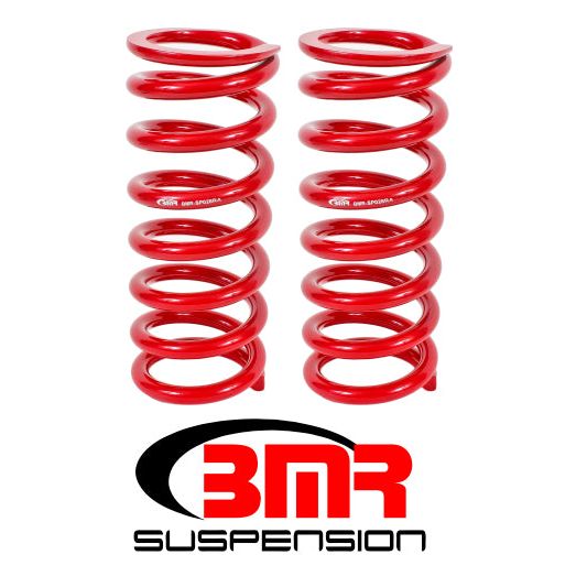 BMR 79-04 Fox Mustang Front Lowering Springs - Red-Lowering Springs-BMR Suspension-BMRSP028R-SMINKpower Performance Parts