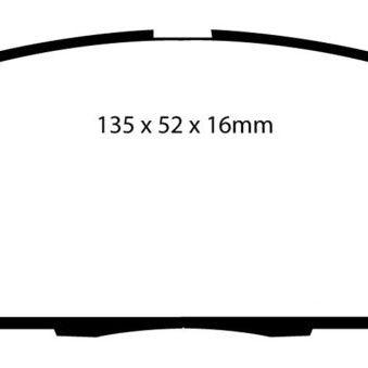 EBC 07-11 Acura CSX (Canada) 2.0 Type S Yellowstuff Front Brake Pads-Brake Pads - Performance-EBC-EBCDP41254R-SMINKpower Performance Parts