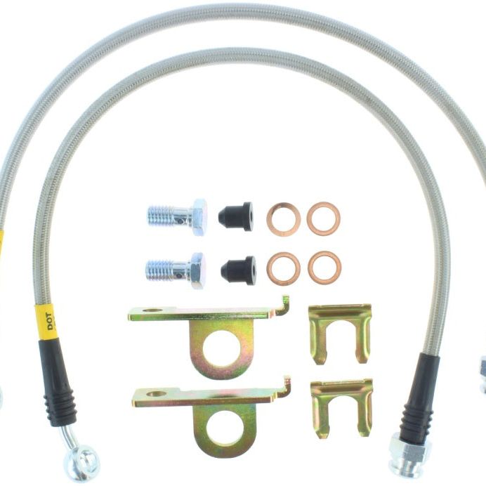 StopTech 04-08 Cadillac STS / 05-08 14-15 Chevrolet Corvette Stainless Steel Rear Brake Lines-Brake Line Kits-Stoptech-STO950.62503-SMINKpower Performance Parts