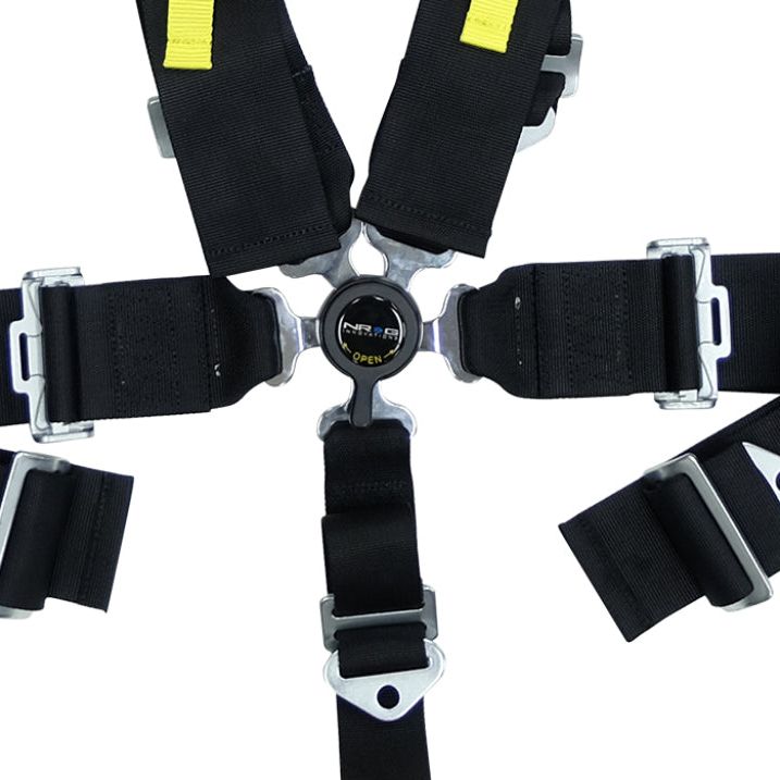 NRG SFI 16.1 5PT 3in. Seat Belt Harness / Cam Lock - Black-Seat Belts & Harnesses-NRG-NRGSBH-RS5PCBK-SMINKpower Performance Parts