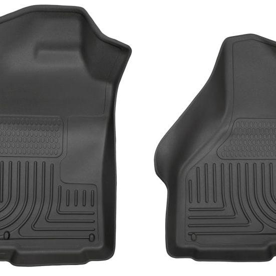 Husky Liners 03-12 Dodge Ram 1500/2500/3500 Series Regular/Quad Cab WeatherBeater Black Floor Liners-Floor Mats - Rubber-Husky Liners-HSL18031-SMINKpower Performance Parts