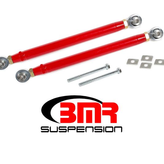 BMR 16-17 6th Gen Camaro Rear Double Adj. Rod Ends Toe Rods - Red-Suspension Arms & Components-BMR Suspension-BMRTR007R-SMINKpower Performance Parts