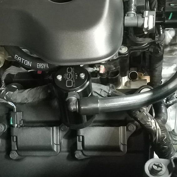 J&amp;L 2019-2024 Dodge Ram 1500 5.7L Oil Separator 3.0 Passenger Side - Black Anodized-Oil Separators-J&L-JLT3067P-B-SMINKpower Performance Parts