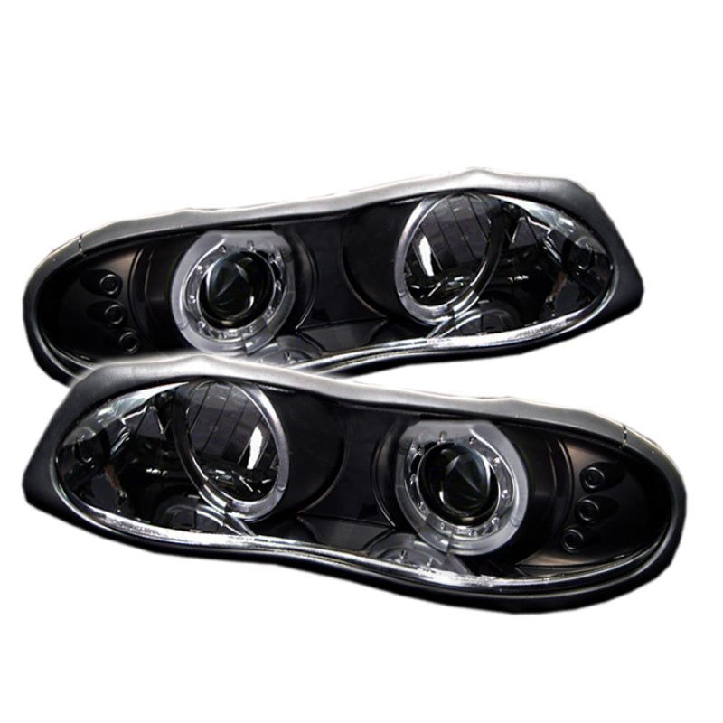 Spyder Chevy Camaro 98-02 Projector Headlights LED Halo LED Blk - Low H1 PRO-YD-CCAM98-HL-BK-Headlights-SPYDER-SPY5009234-SMINKpower Performance Parts