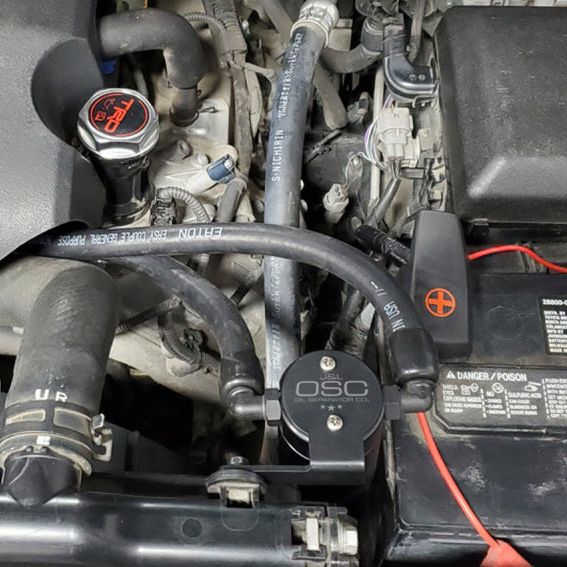 J&L 07-21 Toyota Tundra 5.7L Driver Side Oil Separator 3.0 - Black Anodized-Oil Separators-J&L-JLT3105D-B-SMINKpower Performance Parts