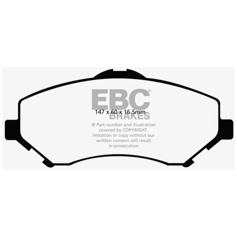 EBC 08-11 Chrysler Town & Country 3.3 Yellowstuff Front Brake Pads-Brake Pads - Performance-EBC-EBCDP41798R-SMINKpower Performance Parts