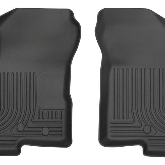 Husky Liners 07-12 Dodge Caliber / 07-12 Jeep Compass WeatherBeater Front Row Black Floor Liners-Floor Mats - Rubber-Husky Liners-HSL13001-SMINKpower Performance Parts