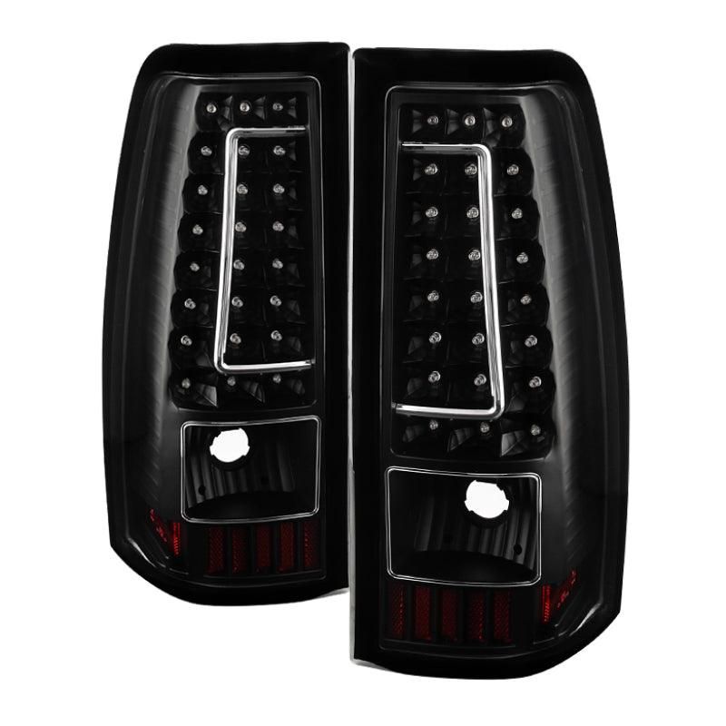 Xtune Chevy Silverado 1500-2500-3500 03-06 C-Shape LED Tail Lights Black ALT-ON-CS03-G2-LED-BK - SMINKpower Performance Parts SPY5081261 SPYDER