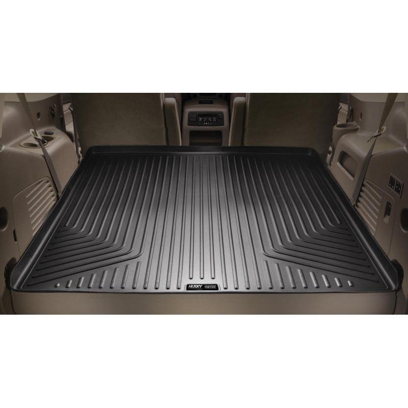 Husky Liners 11-12 Toyota Sienna WeatherBeater Black Rear Cargo Liner (w/Man. Storing 3rd Row Seats)-Floor Mats - Rubber-Husky Liners-HSL44041-SMINKpower Performance Parts