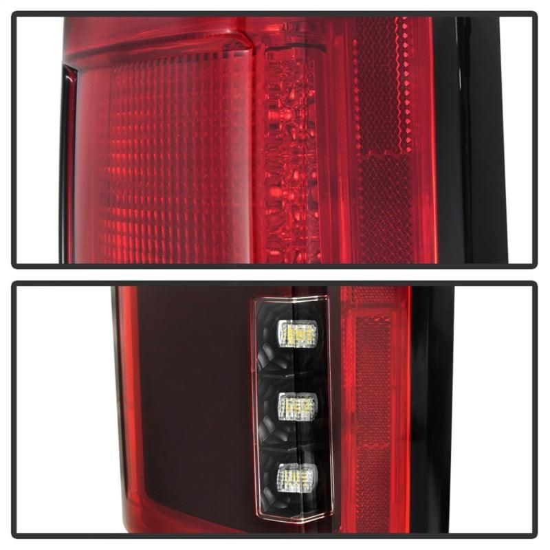 Spyder 15-18 Ford F-150 LED Tail Lights (w/Blind Spot) - Red Clear (ALT-YD-FF15015BS-LBLED-RC) - spyder-15-18-ford-f-150-led-tail-lights-w-blind-spot-red-clear-alt-yd-ff15015bs-lbled-rc