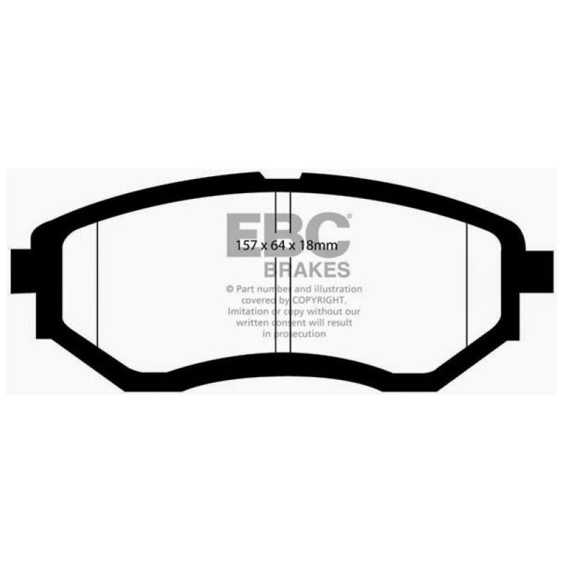 EBC 13+ Subaru Forester 2.0 Turbo Greenstuff Front Brake Pads-Brake Pads - Performance-EBC-EBCDP21583-SMINKpower Performance Parts