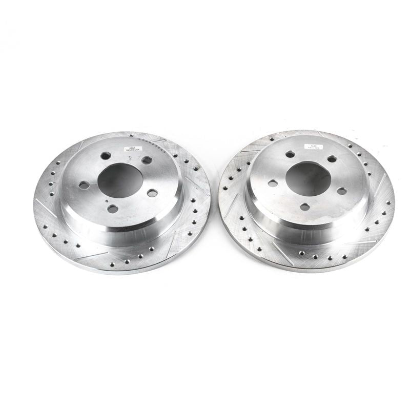 Power Stop 95-01 Ford Explorer Rear Evolution Drilled & Slotted Rotors - Pair - SMINKpower Performance Parts PSBAR8552XPR PowerStop