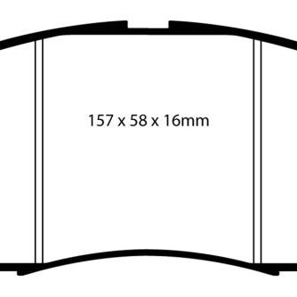 EBC 08-13 Infiniti EX35 3.5 Redstuff Front Brake Pads-Brake Pads - Performance-EBC-EBCDP31671C-SMINKpower Performance Parts