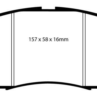 EBC 08-13 Infiniti EX35 3.5 Yellowstuff Front Brake Pads-Brake Pads - Performance-EBC-EBCDP41671R-SMINKpower Performance Parts