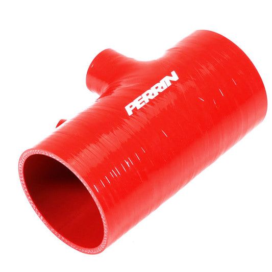 Perrin 2022+ Subaru WRX Red 3in Turbo Inlet Hose w/ Nozzle (Short)-Hoses-Perrin Performance-PERPSP-INT-426RD-SMINKpower Performance Parts