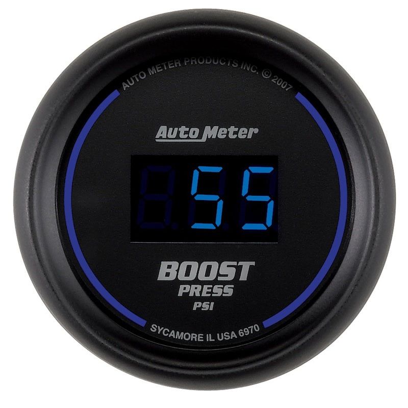 Autometer Cobalt Digital 52mm Digital 5-60 PSI Boost Gauge-Gauges-AutoMeter-ATM6970-SMINKpower Performance Parts