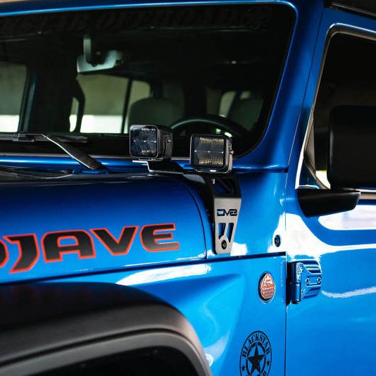 DV8 Offroad 20-22 Jeep JL 392/ Jeep JT Mojave Edition Dual Pod Light Mounts - SMINKpower Performance Parts DVELBJL-06 DV8 Offroad