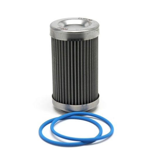 Fuelab 100 Micron Stainless Replacement Element - 3in w/2 O-Rings & Instructions-Fuel Filters-Fuelab-FLB71803-SMINKpower Performance Parts