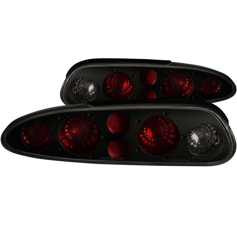 ANZO 1993-2002 Chevrolet Camaro Taillights Dark Smoke-Tail Lights-ANZO-ANZ221175-SMINKpower Performance Parts