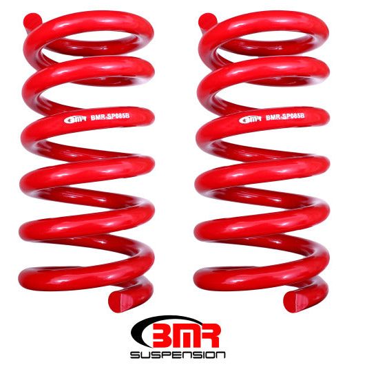 BMR 15-17 S550 Mustang Rear Handling Version Lowering Springs - Red-Lowering Springs-BMR Suspension-BMRSP085R-SMINKpower Performance Parts