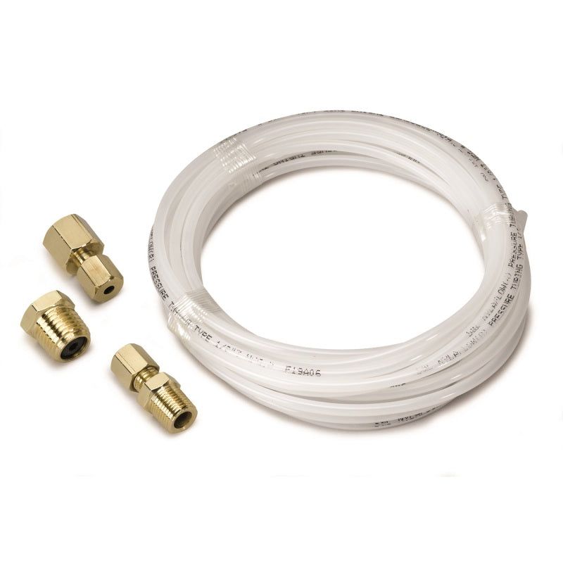 Autometer 12 Foot Nylon Tubing 1/8in. w/ 1/8in. Brass Compression Fittings-Gauges-AutoMeter-ATM3226-SMINKpower Performance Parts
