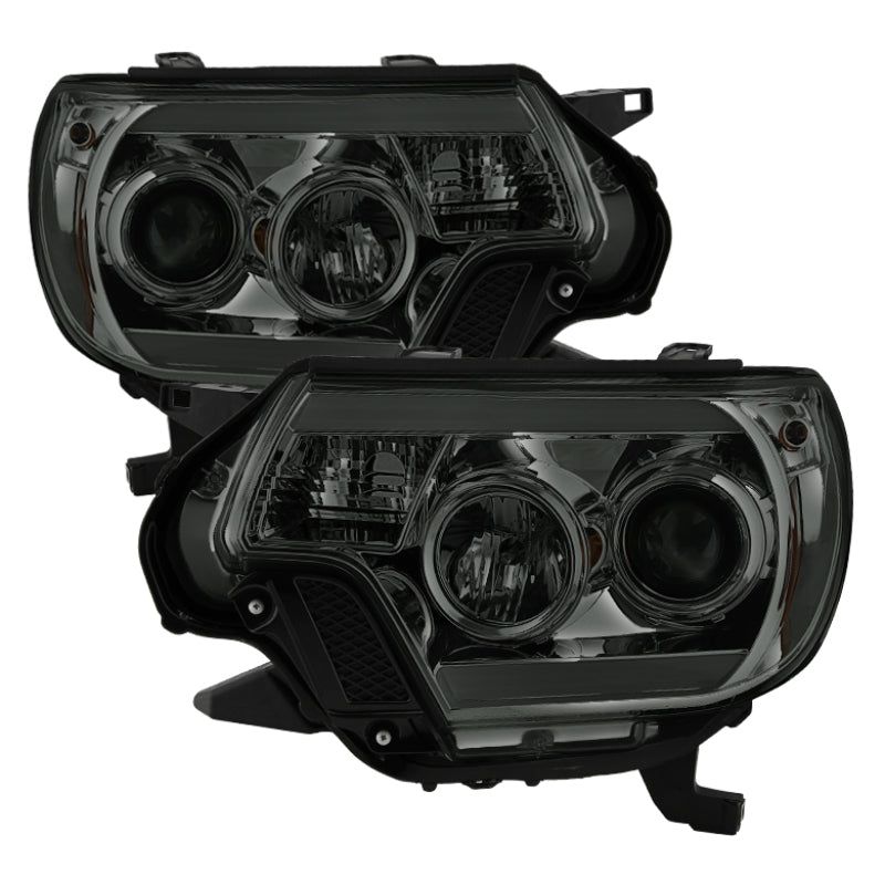 Spyder Toyota Tacoma 12-16 Projector Headlights Light Bar DRL Smoke PRO-YD-TT12-LBDRL-SM-Headlights-SPYDER-SPY5081728-SMINKpower Performance Parts