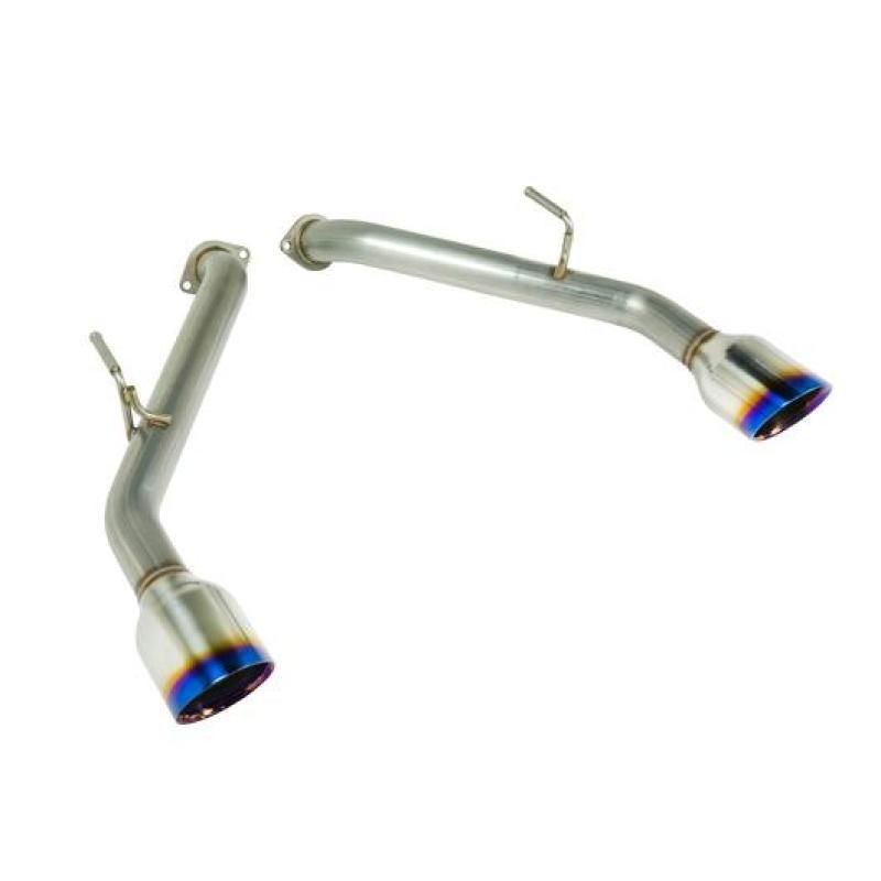 Remark 2014+ Infiniti Q50 Axle Back Exhaust w/Burnt Stainless Double Wall Tip - SMINKpower Performance Parts REMRO-TTQ5-D Remark