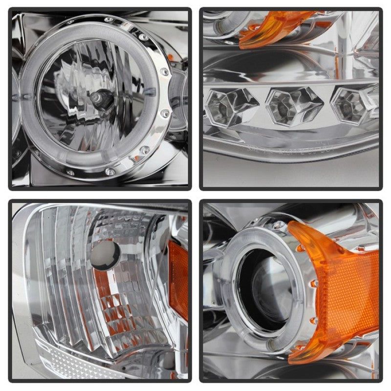 Spyder Dodge Ram 1500 02-05/Ram 2500 03-05 Projector Headlights LED Halo LED Chrm PRO-YD-DR02-HL-C-Headlights-SPYDER-SPY5009982-SMINKpower Performance Parts