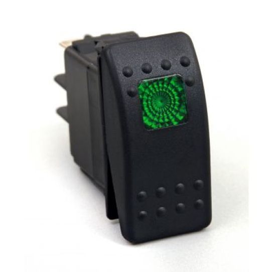 Daystar Rocker Switch Green Light 20 AMP Single Pole - SMINKpower Performance Parts DAYKU80012 Daystar