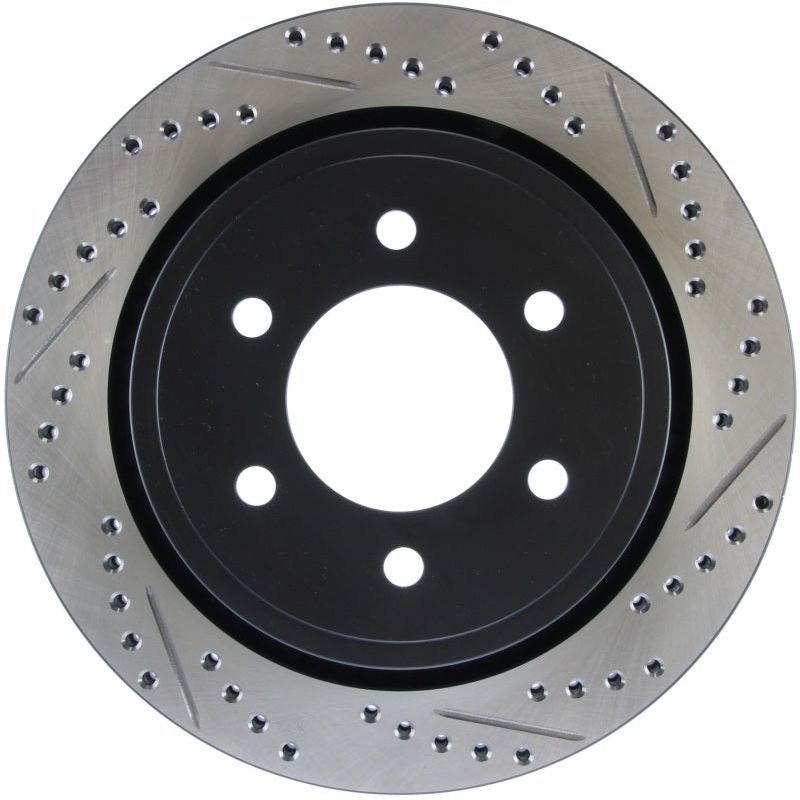 StopTech Slotted & Drilled Sport Brake Rotor-Brake Rotors - Slot & Drilled-Stoptech-STO127.65135L-SMINKpower Performance Parts