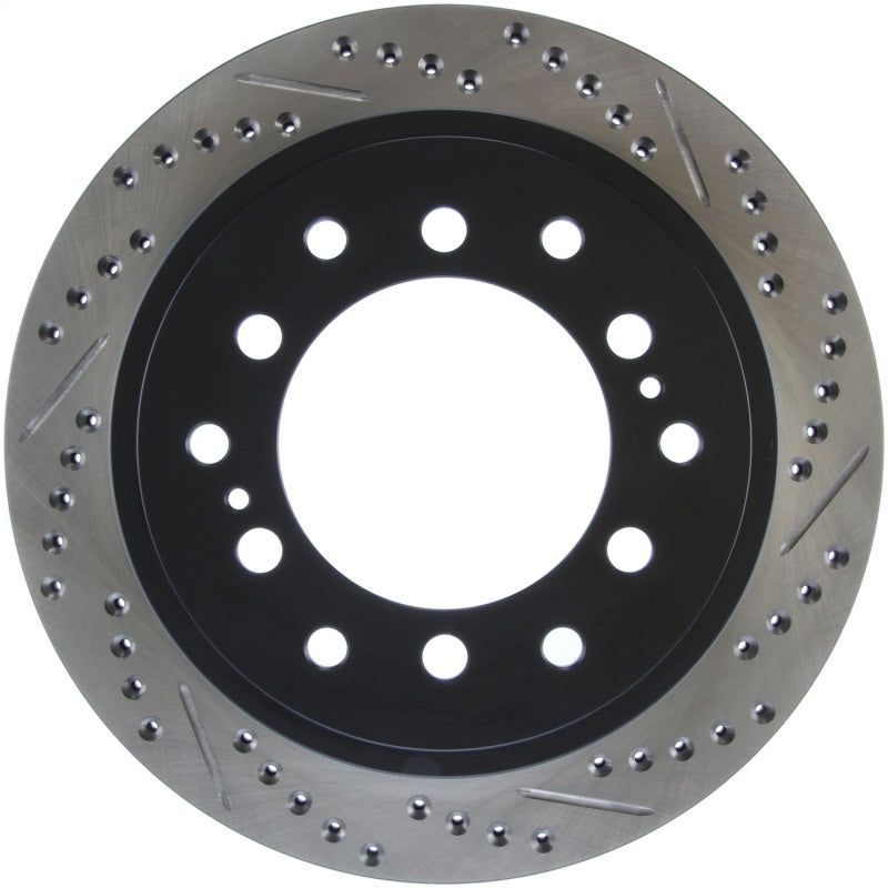 StopTech Slotted & Drilled Sport Brake Rotor-Brake Rotors - Slot & Drilled-Stoptech-STO127.44175L-SMINKpower Performance Parts