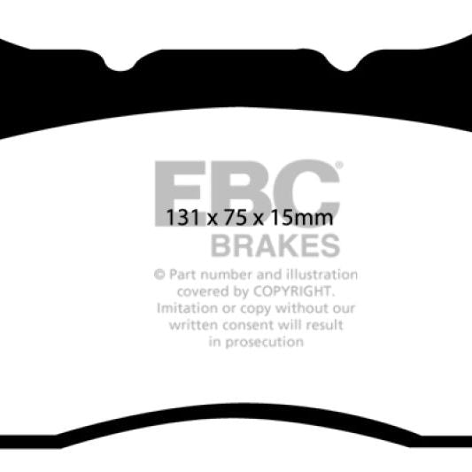 EBC 04-08 Acura TL 3.2 (Manual)(Brembo) Greenstuff Front Brake Pads-Brake Pads - Performance-EBC-EBCDP21210-SMINKpower Performance Parts
